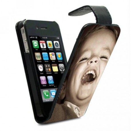 Housse verticale avec photo pour iPhone 4S